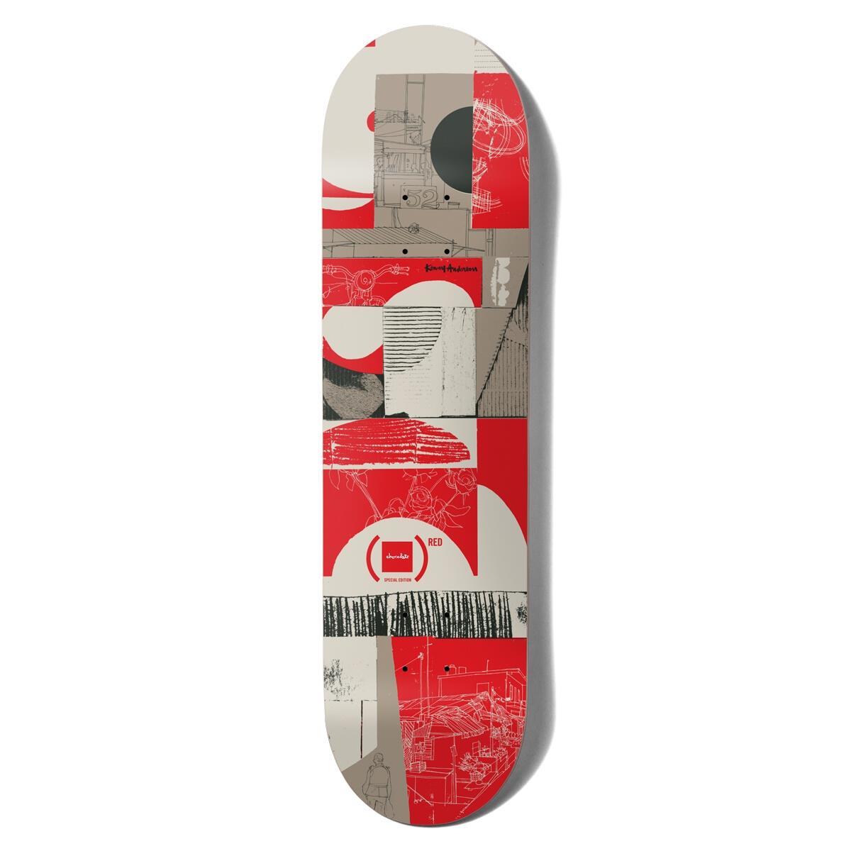 CHOCOLATE SKATEBOARDS ~ Anderson (RED) Deck 8.0