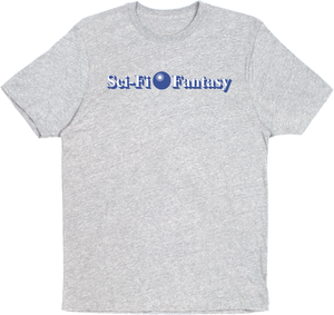 Sci-Fi Fantasy Desk Logo T-Shirt * Heather Grey *