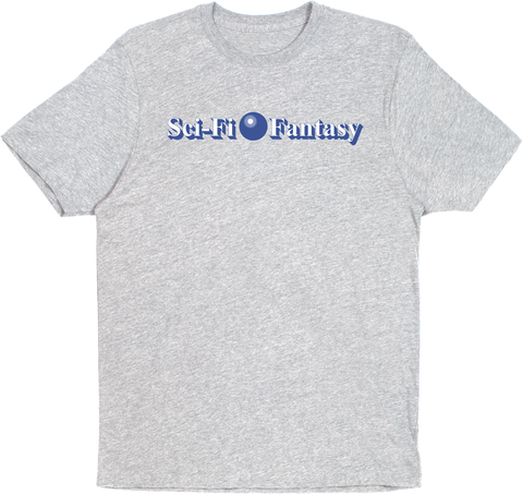 Sci-Fi Fantasy Desk Logo T-Shirt * Heather Grey *