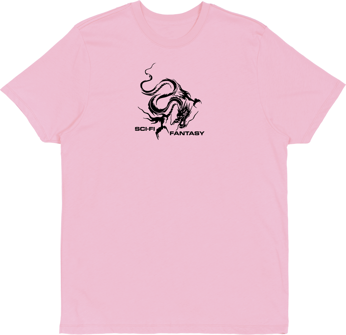 Sci-Fi Fantasy Dragon T-Shirt * Light Pink *