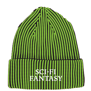 Sci-Fi Fantasy Logo Beanie * Lime *