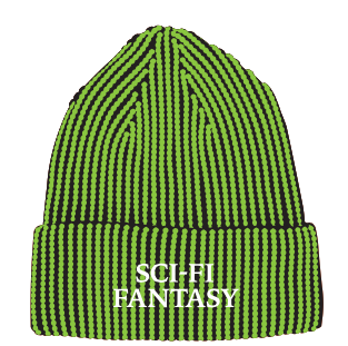 Sci-Fi Fantasy Logo Beanie * Lime *