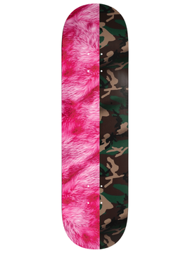 VIOLET SKATEBOARDS -Pink Fur and Camo Deck 8.38