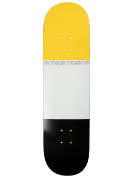 VIOLET SKATEBOARDS -"Lollipop" Deck 8.25 (YELLOW)