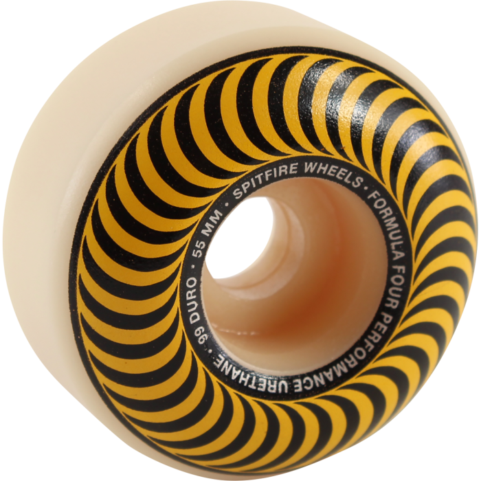 SPITFIRE F4 99a CLASSIC SWIRL 55mm WHT W/YELLOW