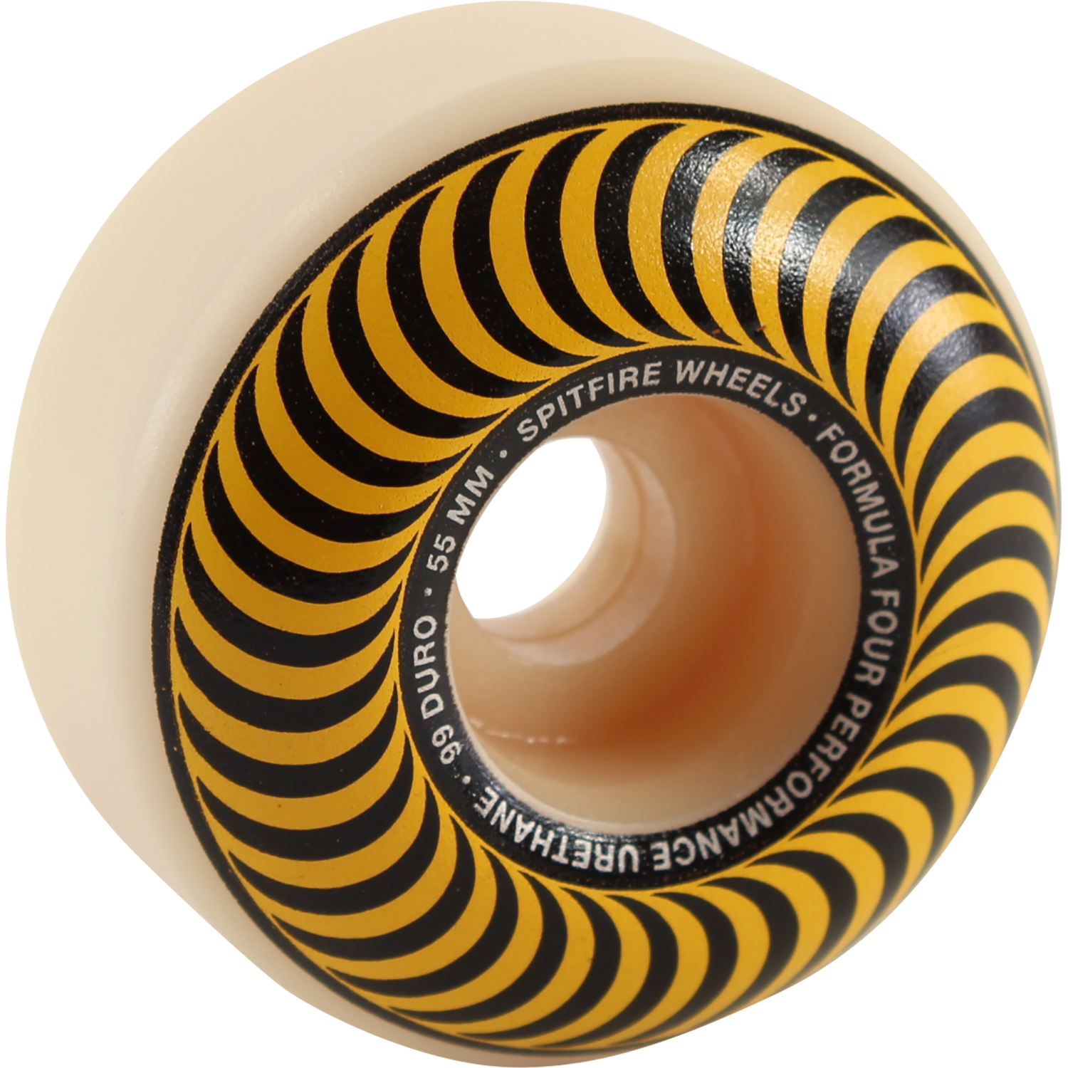 SPITFIRE F4 99a CLASSIC SWIRL 55mm WHT W/YELLOW