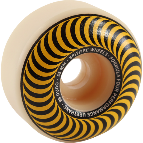 SPITFIRE F4 99a CLASSIC SWIRL 55mm WHT W/YELLOW