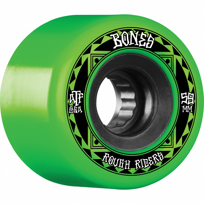 BONES ATF ROUGH RIDER RUNNERS 59mm 80a GRN/BLK