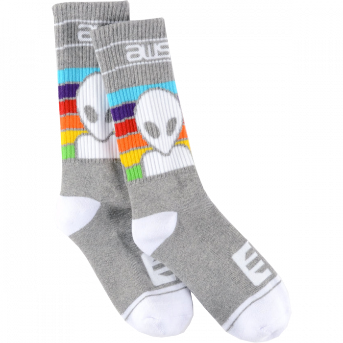 ALIEN WORKSHOP SPECTRUM CREW SOCKS HEATHER GREY 1pr