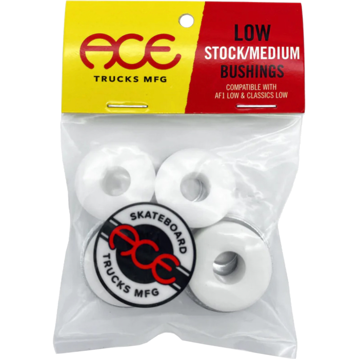 ACE LOW STD/STOCK BUSHINGS KIT 91a/86a WHITE 2pr