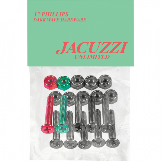 JACUZZI 1" PH HARDWARE SET - DARK WAVE BLACK/MULT