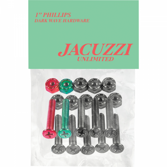 JACUZZI 1" PH HARDWARE SET - DARK WAVE BLACK/MULT