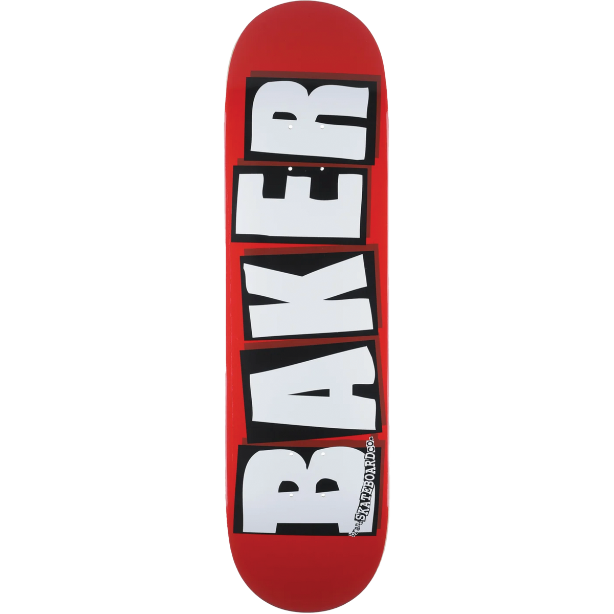 BAKER BRAND LOGO DECK-8.0 RED/WHITE