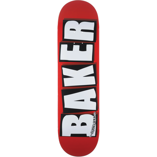 BAKER BRAND LOGO DECK-8.0 RED/WHITE