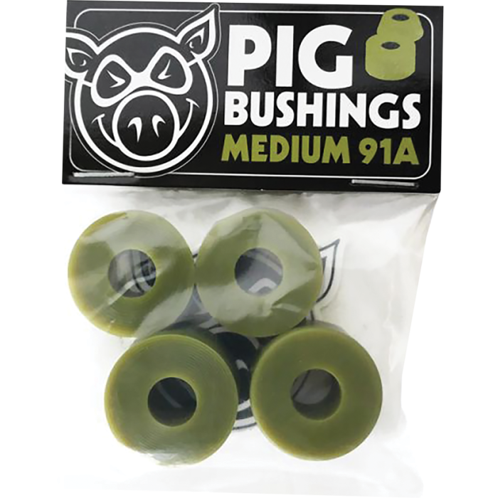 PIG BUSHINGS 91a MEDIUM OLIVE GREEN 2pr