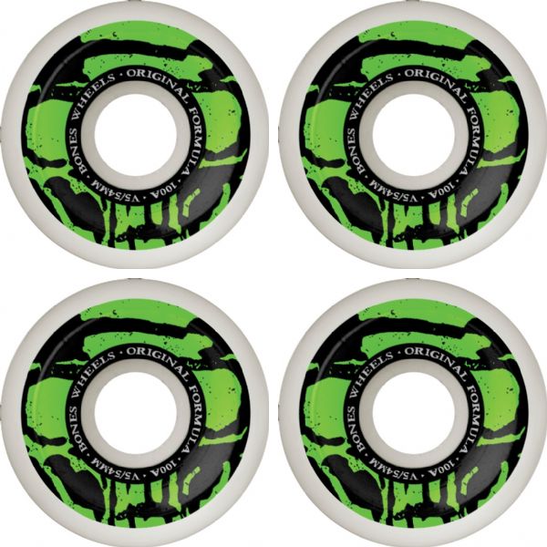 BONES ~ 100's OG V4 MUMMY SKULLS 54mm 100A WHITE