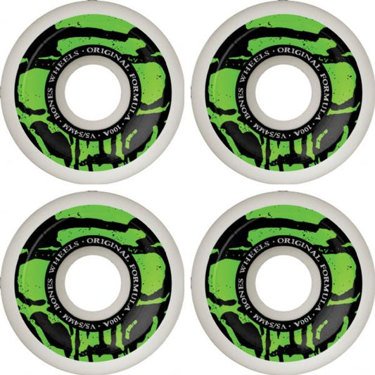 BONES ~ 100's OG V4 MUMMY SKULLS 54mm 100A WHITE