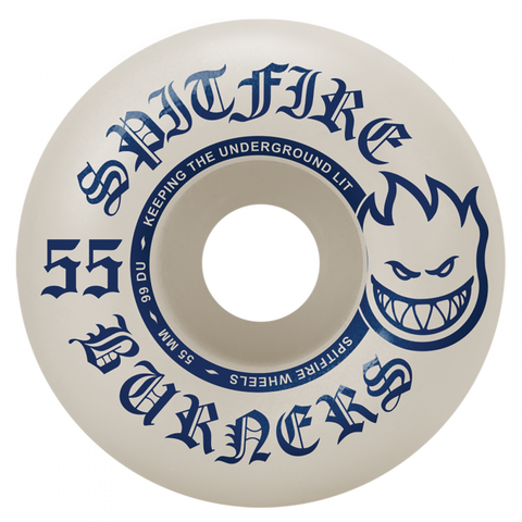 SPITFIRE BURNERS 55MM 99A WHT/BLU