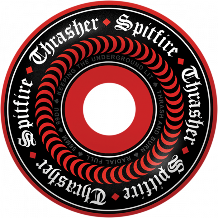 SPITFIRE F4 99A RADIAL FULL THRASHER OATH 58MM RED