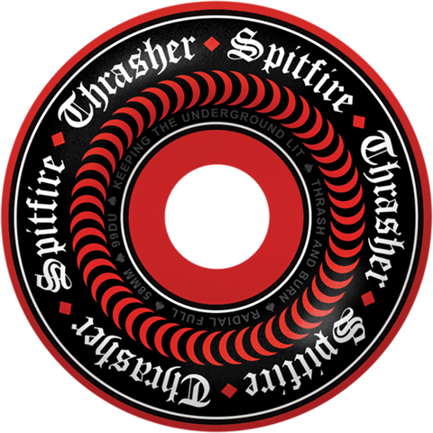 SPITFIRE F4 99A RADIAL FULL THRASHER OATH 58MM RED