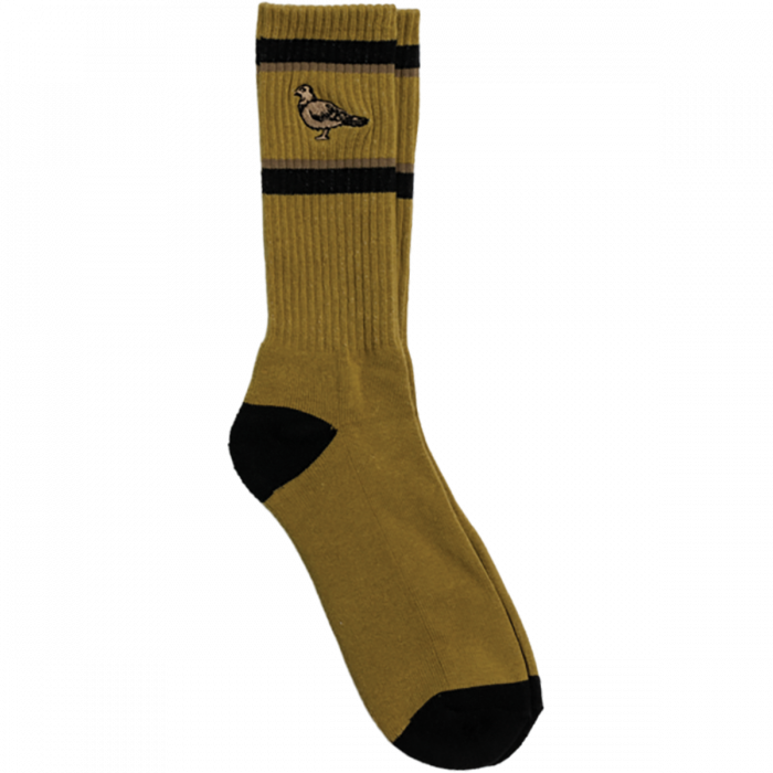 ANTIHERO BASIC PIGEON EMB CREW SOCK BRN/BLK/BRONZE