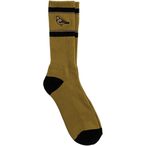 ANTIHERO BASIC PIGEON EMB CREW SOCK BRN/BLK/BRONZE