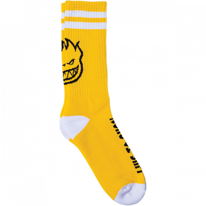 SPITFIRE HEADS UP CREW SOCK YEL/BLK/WHT