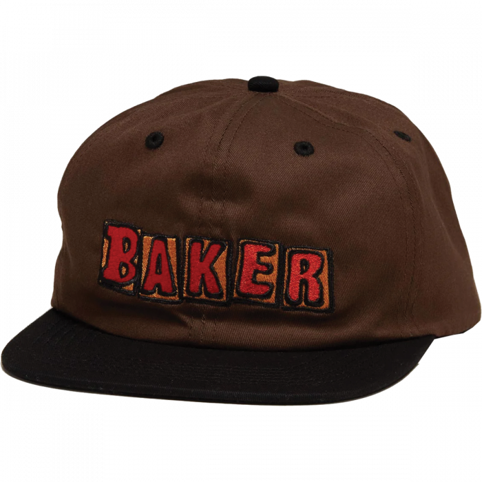 BAKER CRUMB HAT ADJ-BROWN/BLK