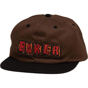 BAKER CRUMB HAT ADJ-BROWN/BLK