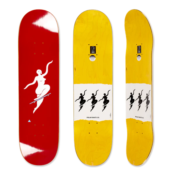 POLAR SKATE CO ~Team Model | No Complies (Red) - 8.25"
