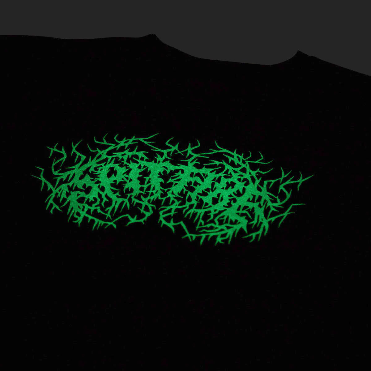 Spitfire   Deathmask Script Glow Tee ~ Black