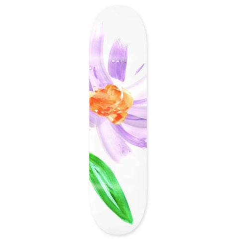 SKATEBOARD CAFE ~ "FLORAL" DECK (WHITE) 8.25