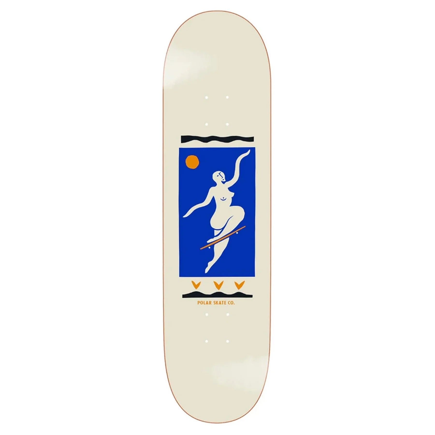 Polar Skate Co. Team No Comply Cream Deck 8.75"