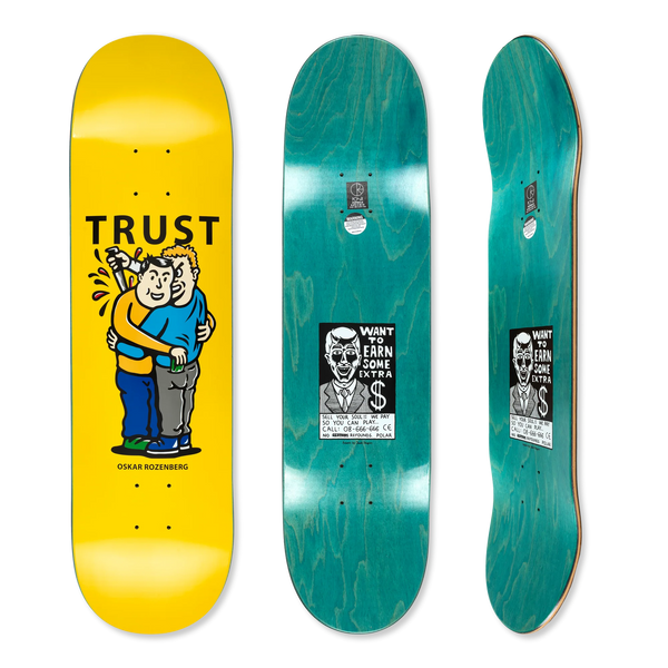 Polar Skate Co. ~ Oskar Rozenberg Trust Deck 8.375" Yellow