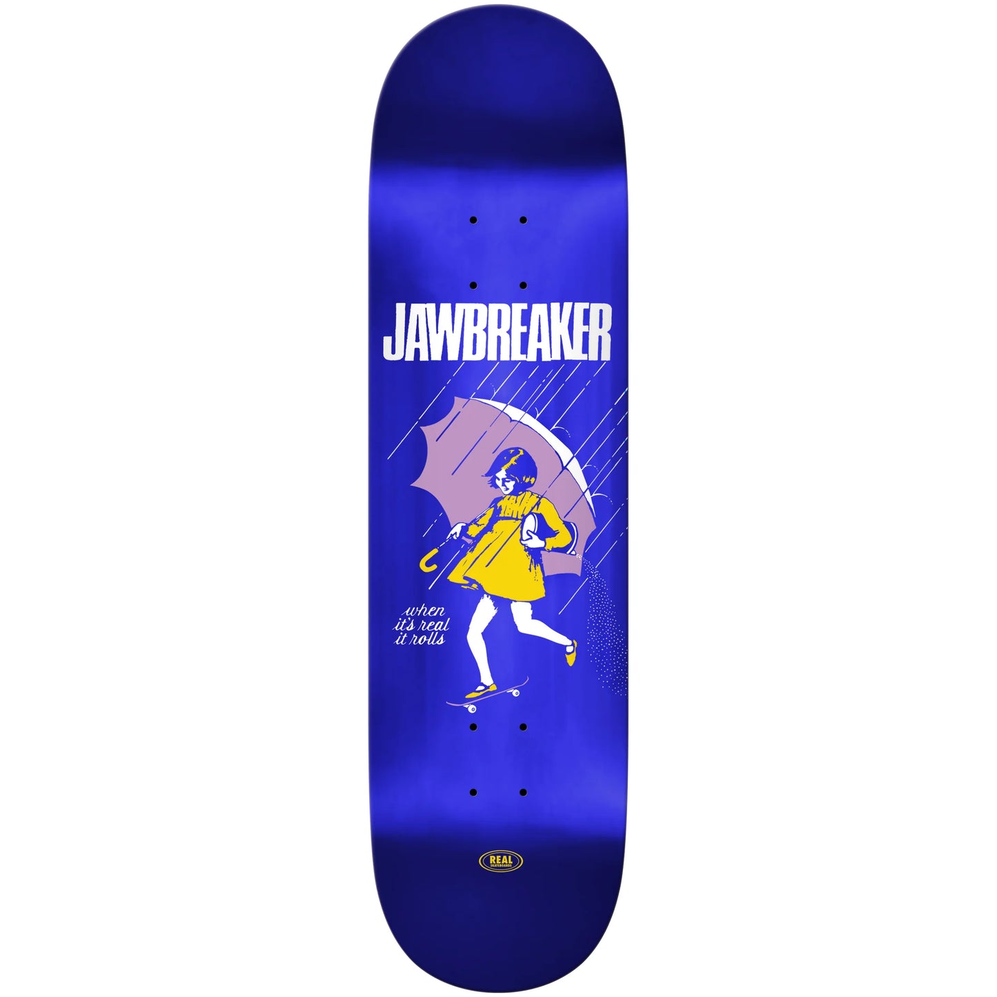 Real Skateboard Deck Jawbreaker Blue Foil 8.38