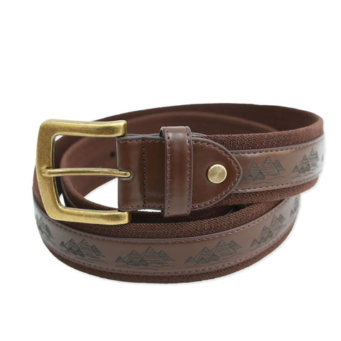 Theories AS ABOVE Belt Vegan Leather Brown
