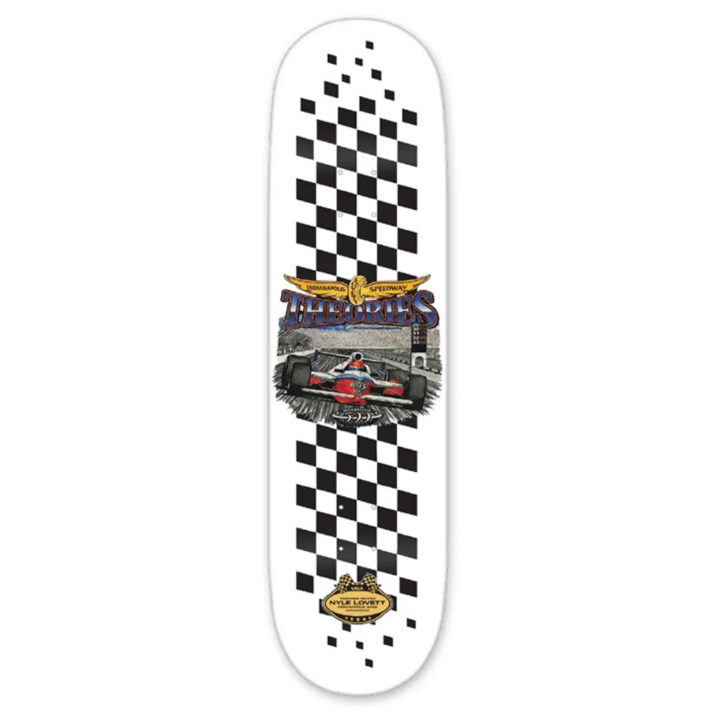 Theories ~ Nyle Lovett Speedway Pro Skateboard Deck 8.5"