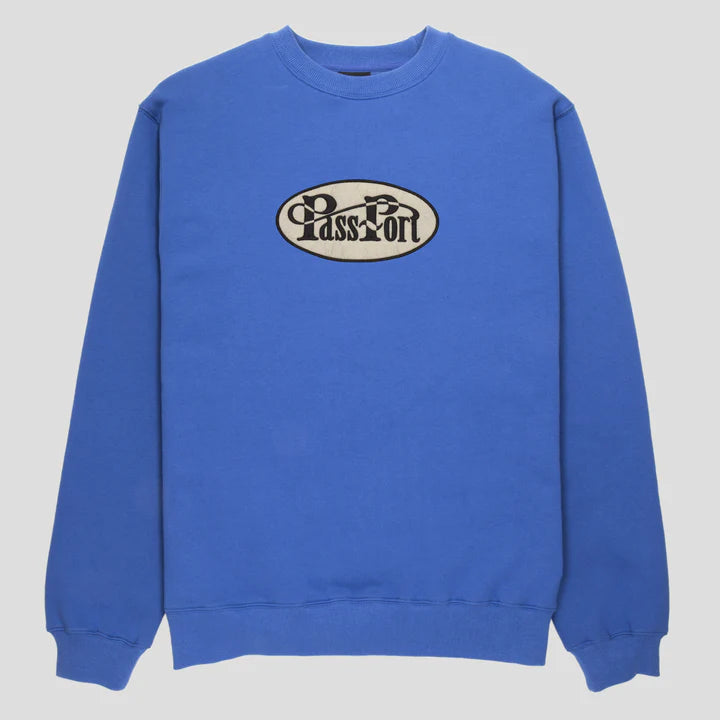 PASS~PORT ~ WHIP LOGO SWEATSHIRT * ROYAL BLUE *