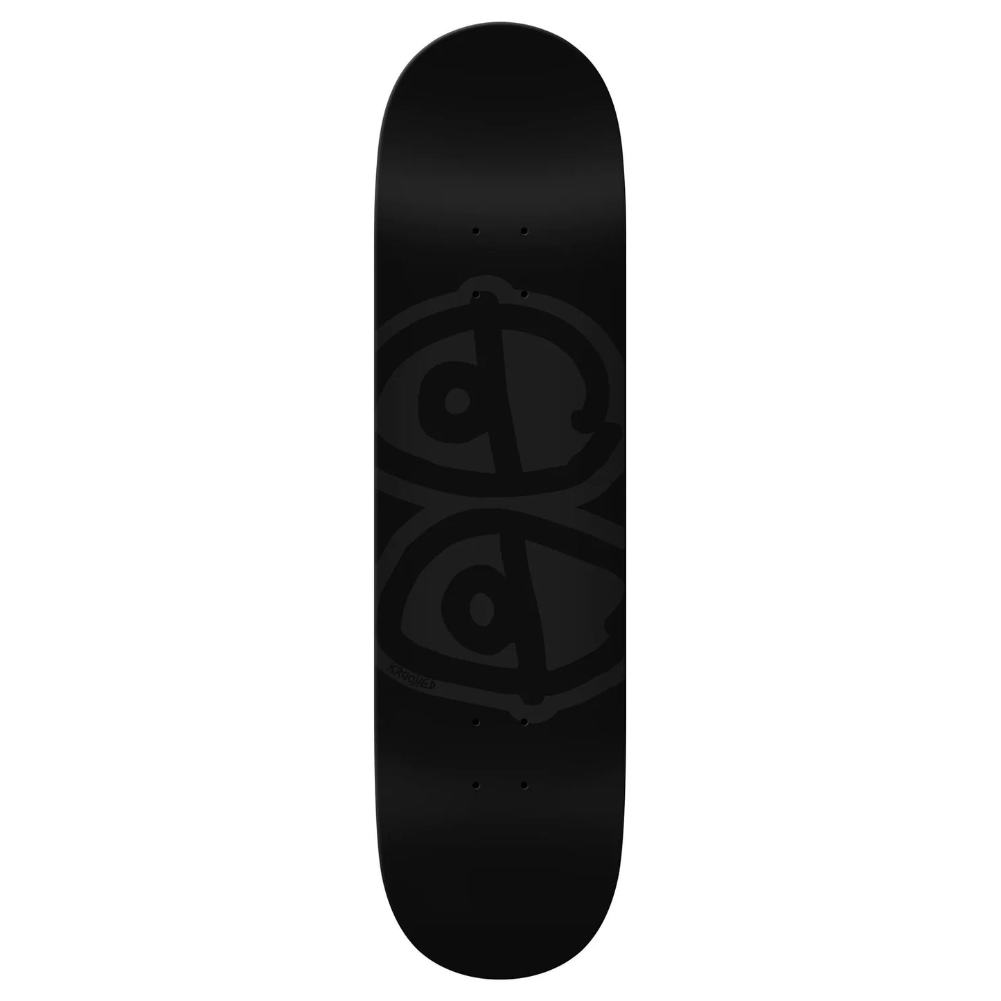 Krooked Eyes Black Deck  8.5"
