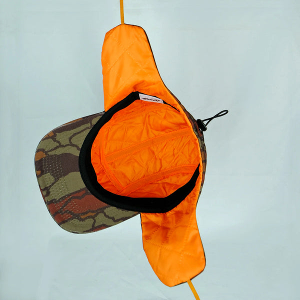 SNACK SKATEBOARDS ~ BARK CAMO EARFLAP HAT BARK