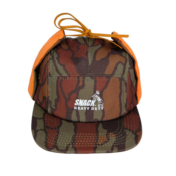 SNACK SKATEBOARDS ~ BARK CAMO EARFLAP HAT BARK