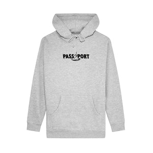 PASS~PORT ~ FEATHERWEIGHT EMBROIDERY HOODIE * ASH HEATHER *