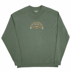 PASS~PORT ARCHED EMBROIDERY SWEATSHIRT * ALPINE GREEN *