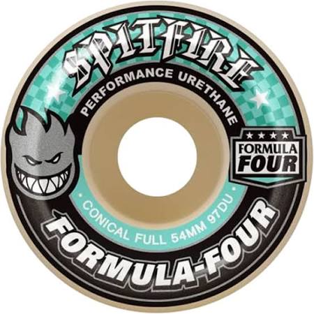 SPITFIRE F4 97a CONICAL FULL 54mm WHT W/TURQ