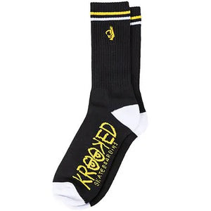 Krooked Skateboards Shmoo Socks - Black